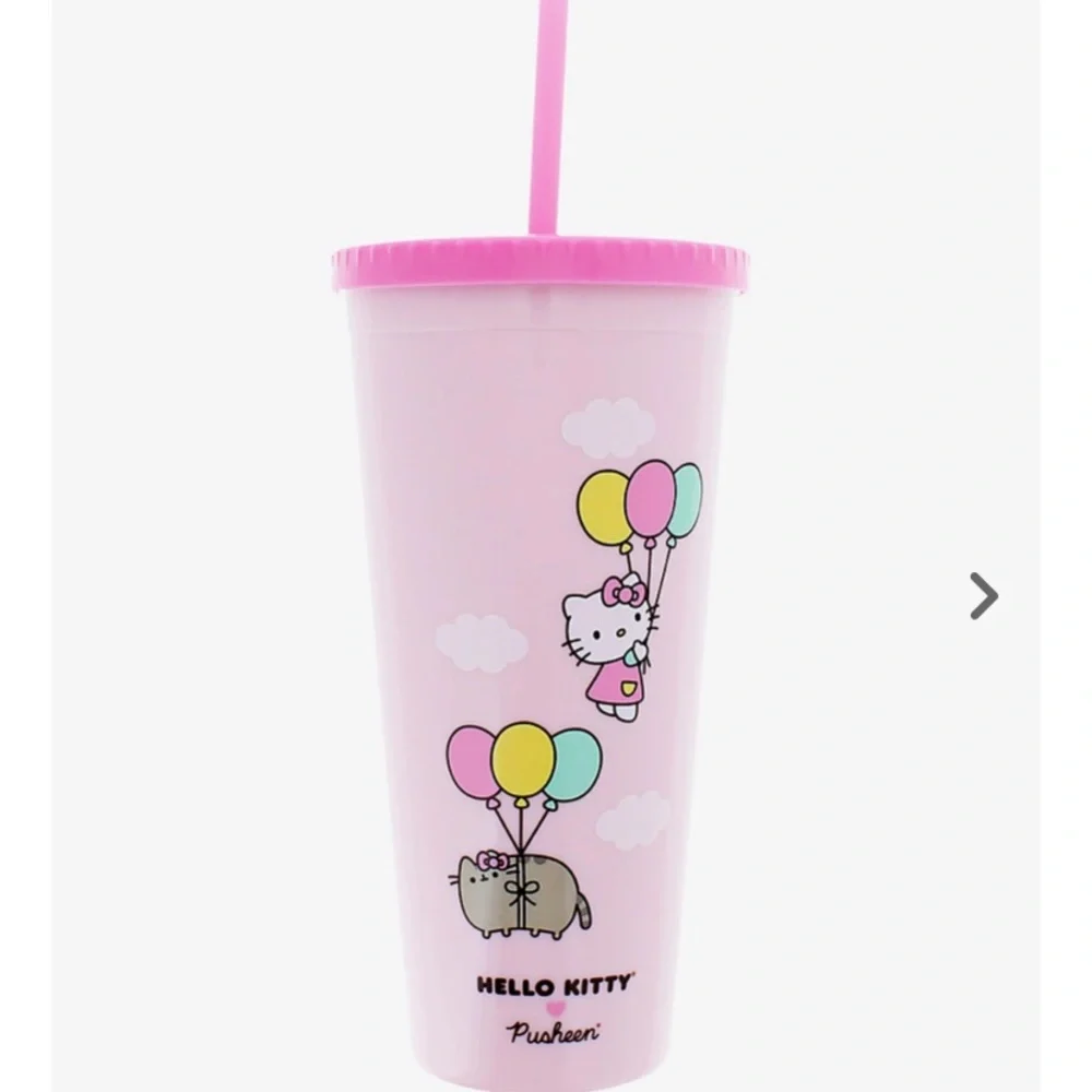 NWT Hello Kitty X Pusheen Acrylic Travel Cup - Picture 2 of 5